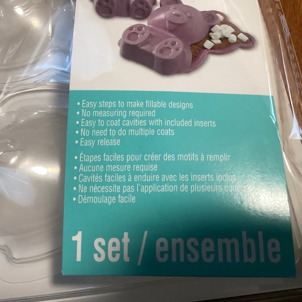 Celebrate It 3-part Mold Bakeware Bear Shape New